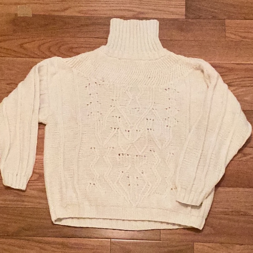 Cozy Cream cottonTurtleneck Sweater